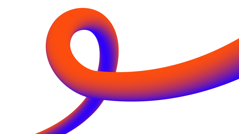 Abstract Logista Freight graphic element with orange and blue gradient