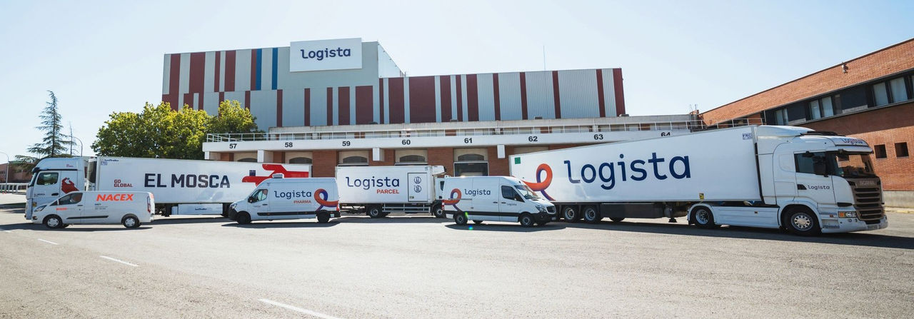 Different trucks of Logista