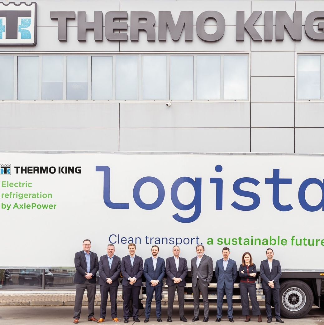 Logista Advances Sustainable Operations with Electric Self-Charging Trailer Cooling System from Thermo King
